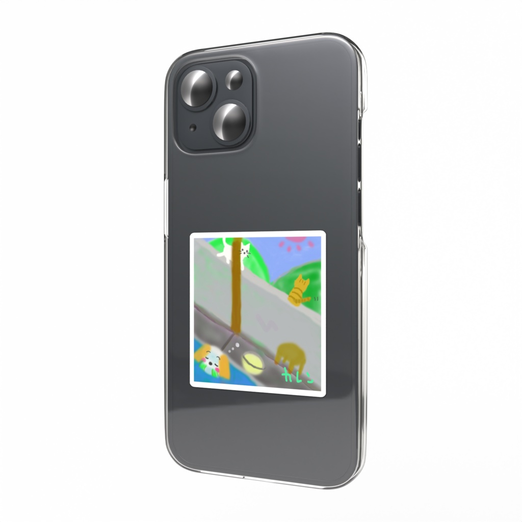 スマホステッカー「リラックスしてる犬」