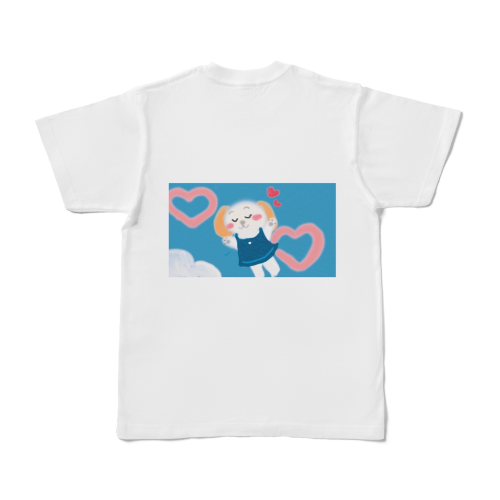 Tシャツ「空飛ぶわんこ」（背面）