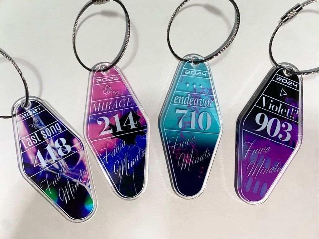 【非公式】不破湊オリソンモチーフモーテルアクキー