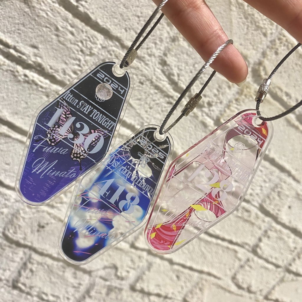【非公式】不破湊オリソンモチーフモーテルアクキー