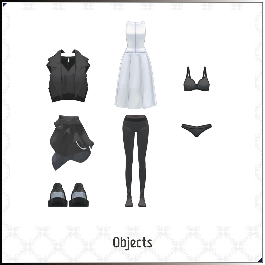 【3Dモデル】風璃(ふうり) -Furi- <VRC対応>