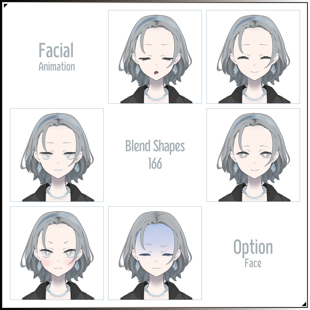 【3Dモデル】風璃(ふうり) -Furi- <VRC対応>