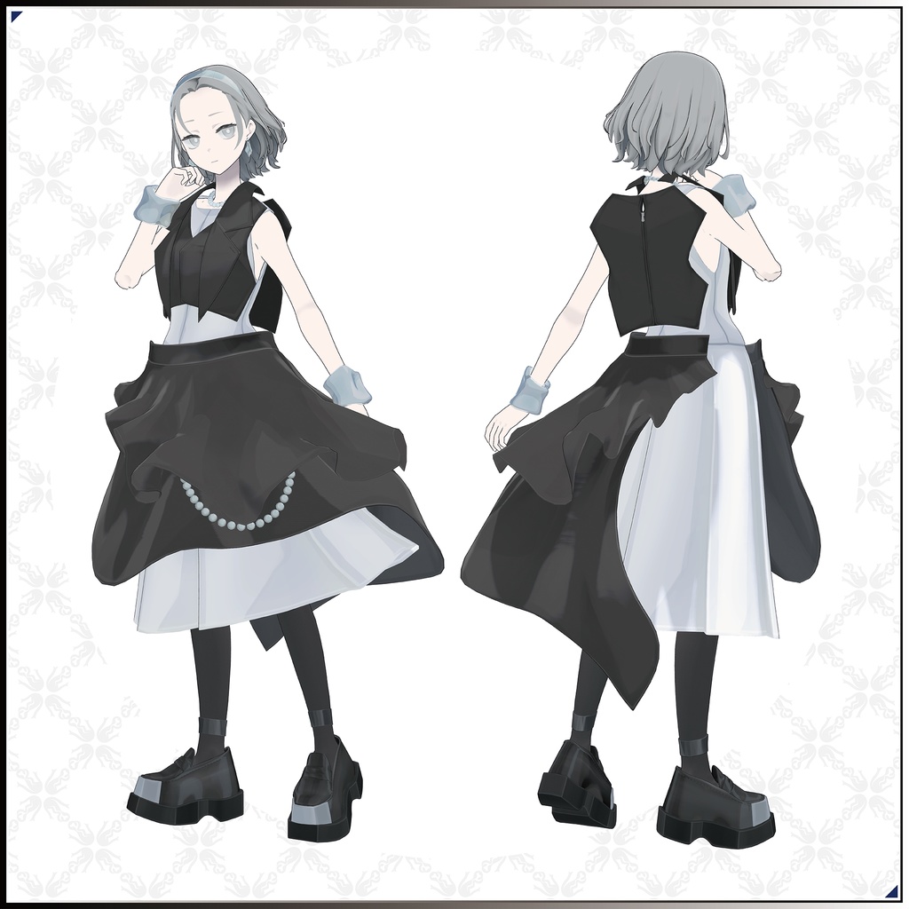 【3Dモデル】風璃(ふうり) -Furi- <VRC対応>