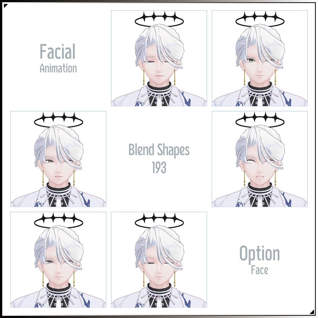 【3Dモデル】龍青(りゅうせい)-Ryusei- <VRC対応>