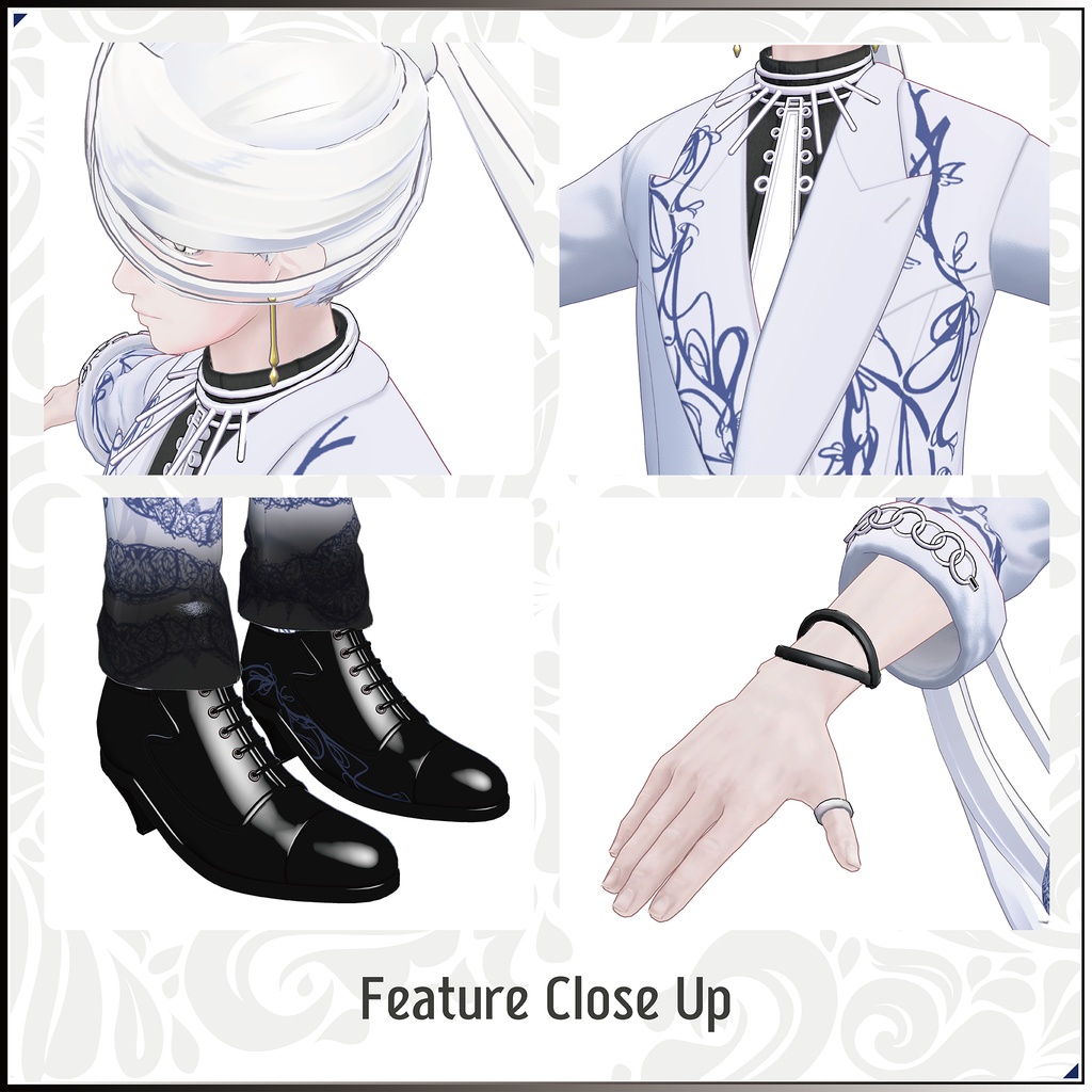 【3Dモデル】龍青(りゅうせい)-Ryusei- <VRC対応>