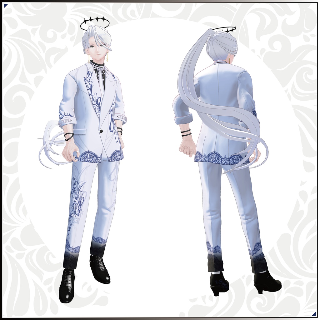 【3Dモデル】龍青(りゅうせい)-Ryusei- <VRC対応>