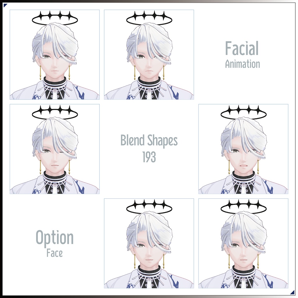 【3Dモデル】龍青(りゅうせい)-Ryusei- <VRC対応>