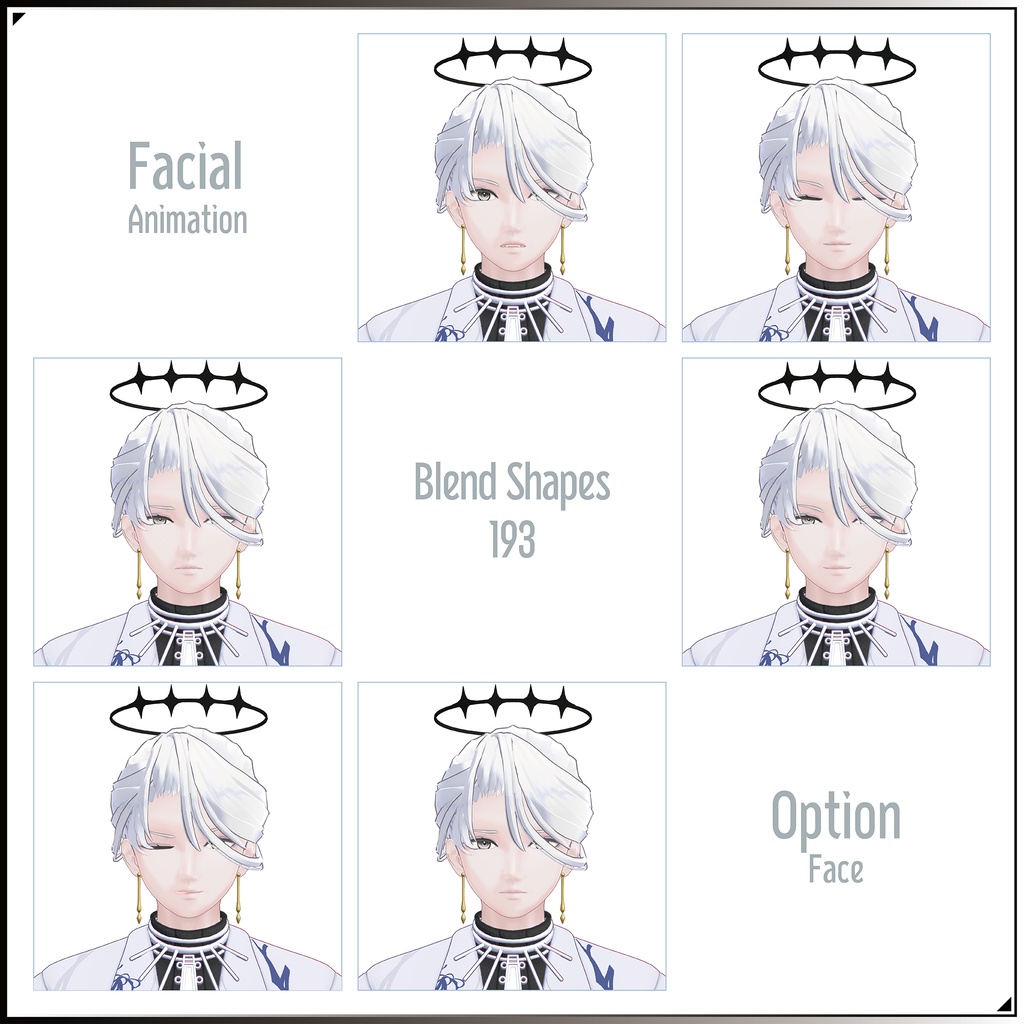 【3Dモデル】龍青(りゅうせい)-Ryusei- <VRC対応>