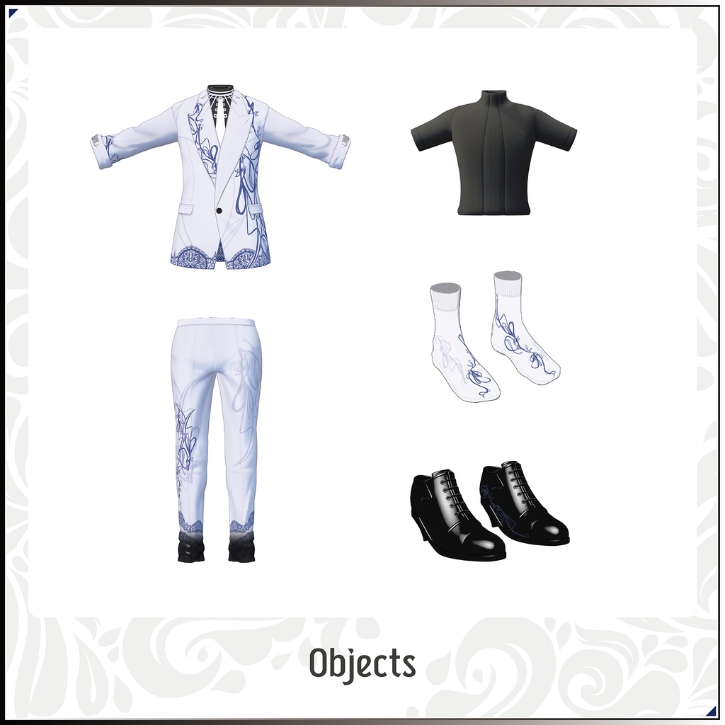 【3Dモデル】龍青(りゅうせい)-Ryusei- <VRC対応>