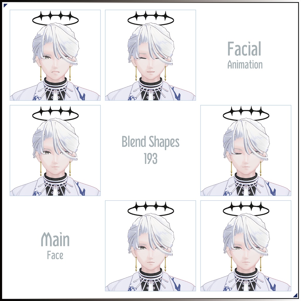 【3Dモデル】龍青(りゅうせい)-Ryusei- <VRC対応>