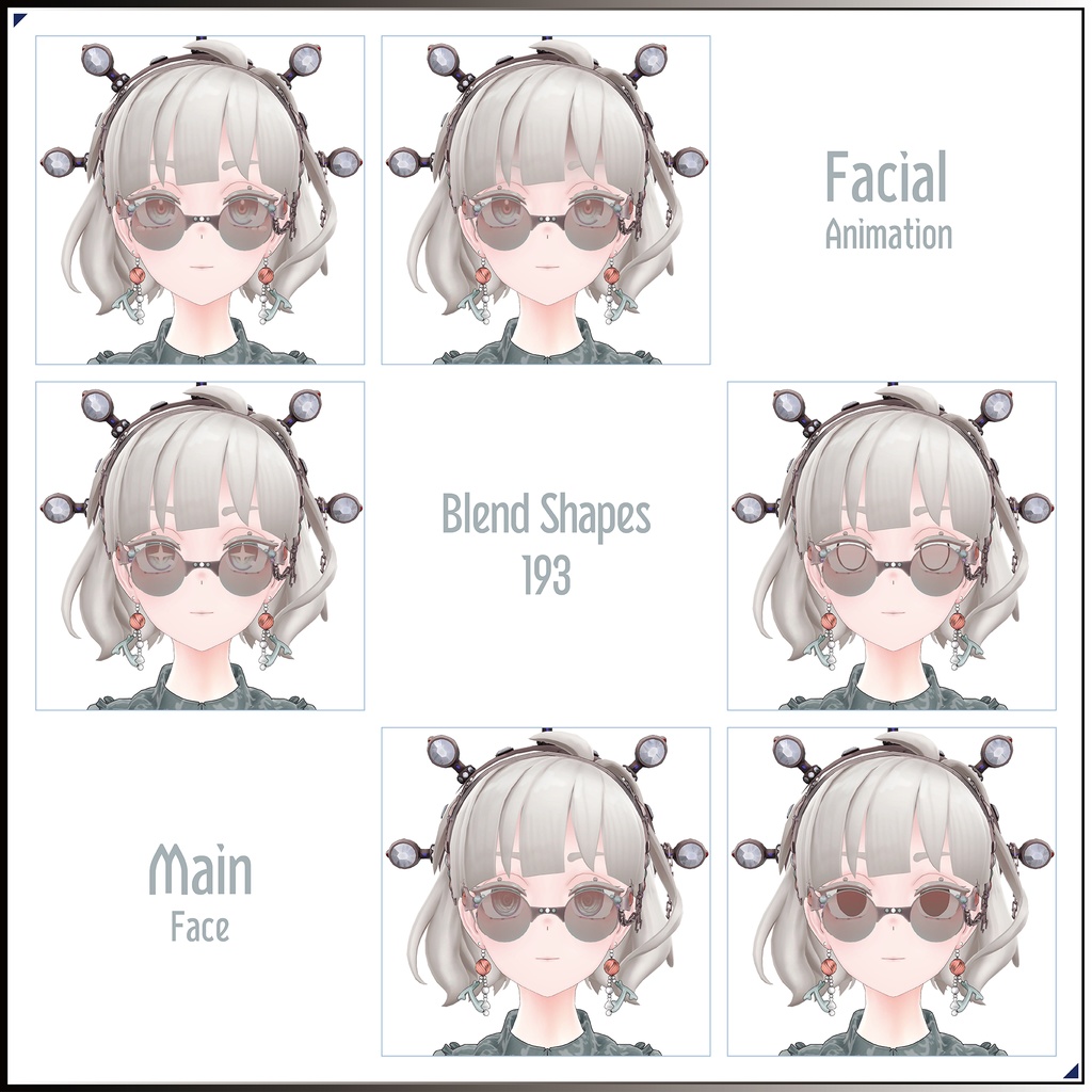 【3Dモデル】瑚紅姫(ここひめ)-Cocohime- <VRC対応>