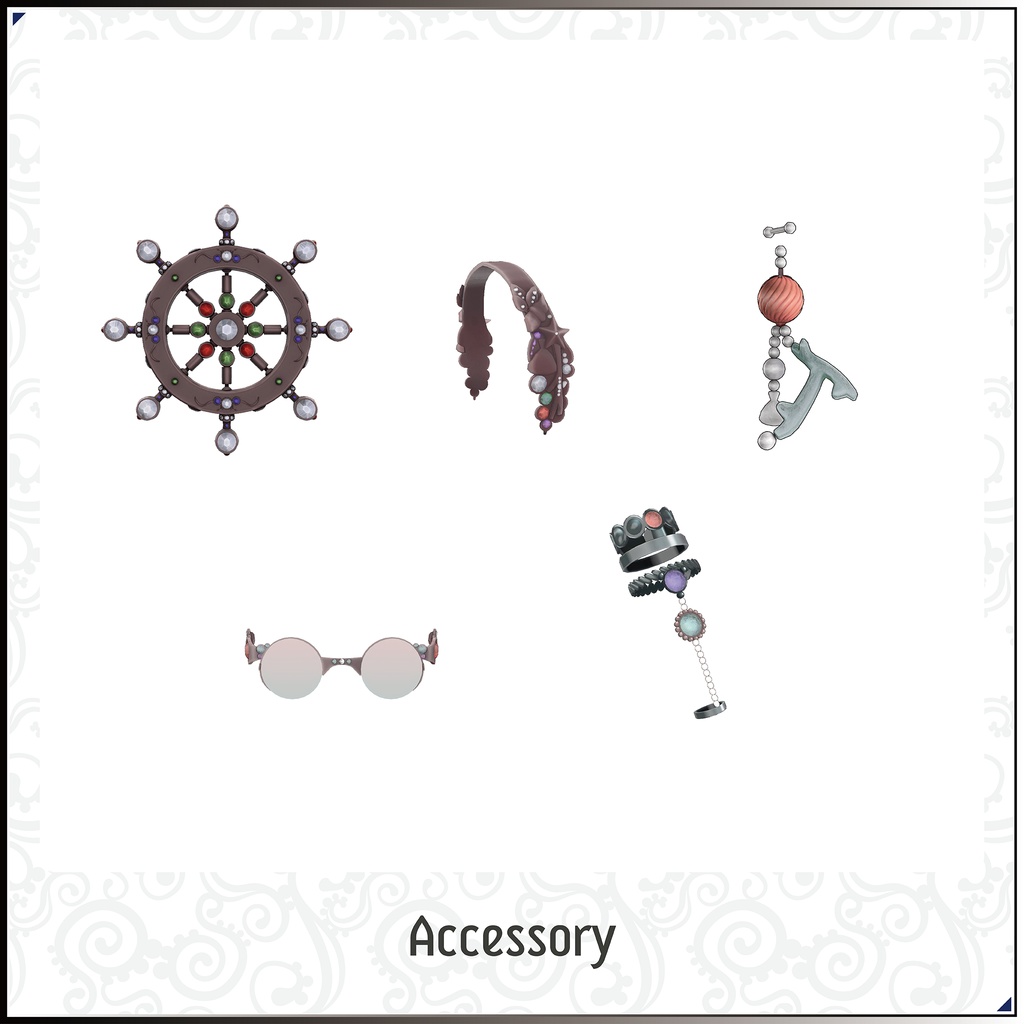 【3Dモデル】瑚紅姫(ここひめ)-Cocohime- <VRC対応>