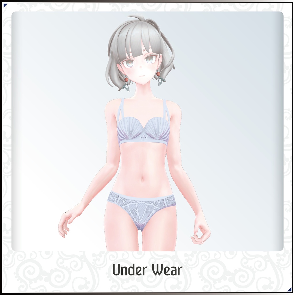 【3Dモデル】瑚紅姫(ここひめ)-Cocohime- <VRC対応>