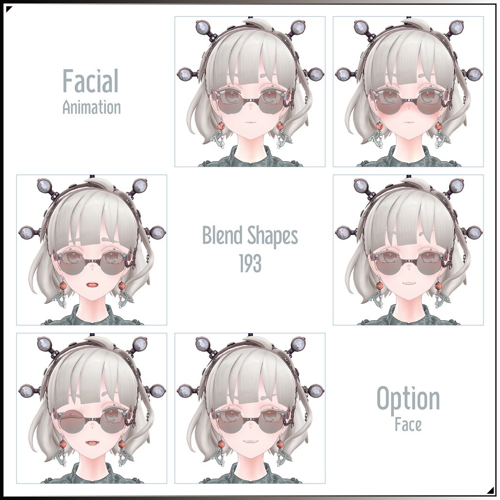 【3Dモデル】瑚紅姫(ここひめ)-Cocohime- <VRC対応>