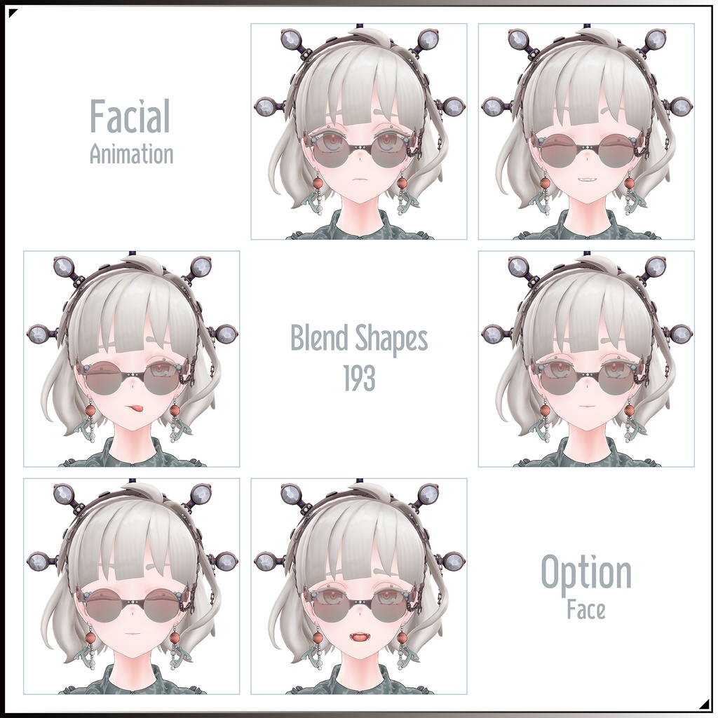 【3Dモデル】瑚紅姫(ここひめ)-Cocohime- <VRC対応>