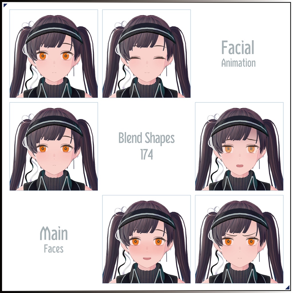 【3Dモデル】彩千華(さちか)-Sachika- <VRC対応>