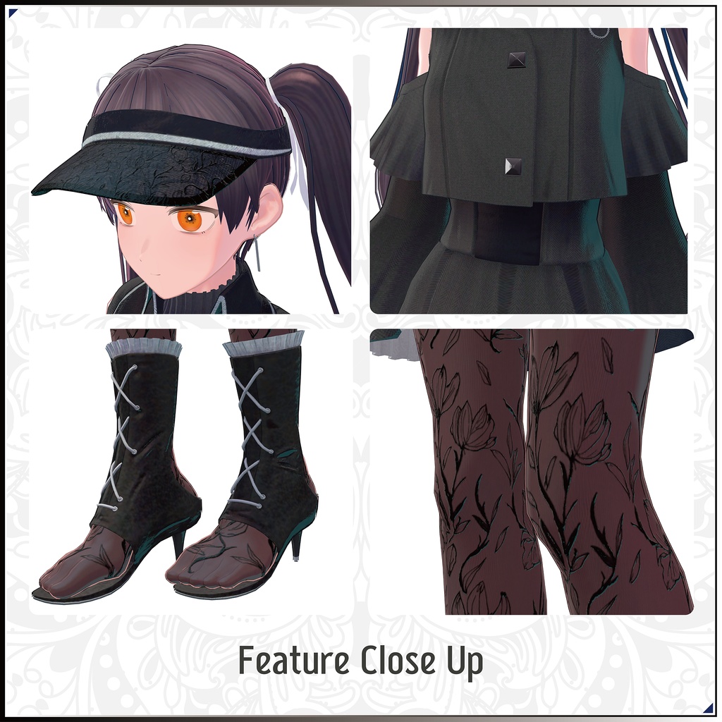 【3Dモデル】彩千華(さちか)-Sachika- <VRC対応>