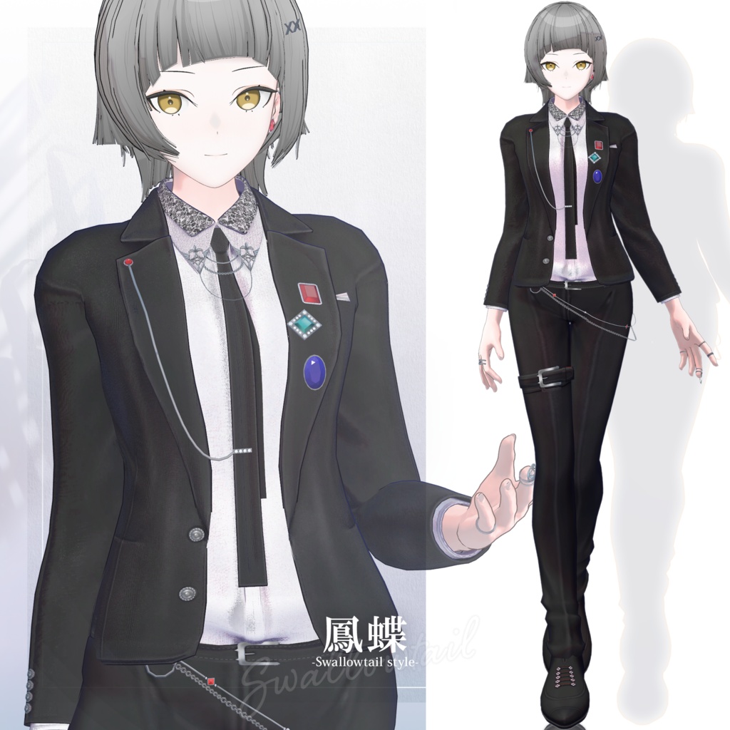 【3D衣装】鳳蝶 -Ageha Swallowtail style- <VRC対応>