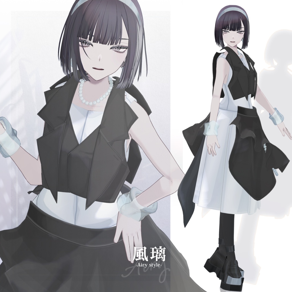 【3D衣装】風璃 -Furi Airy style- <VRC対応>