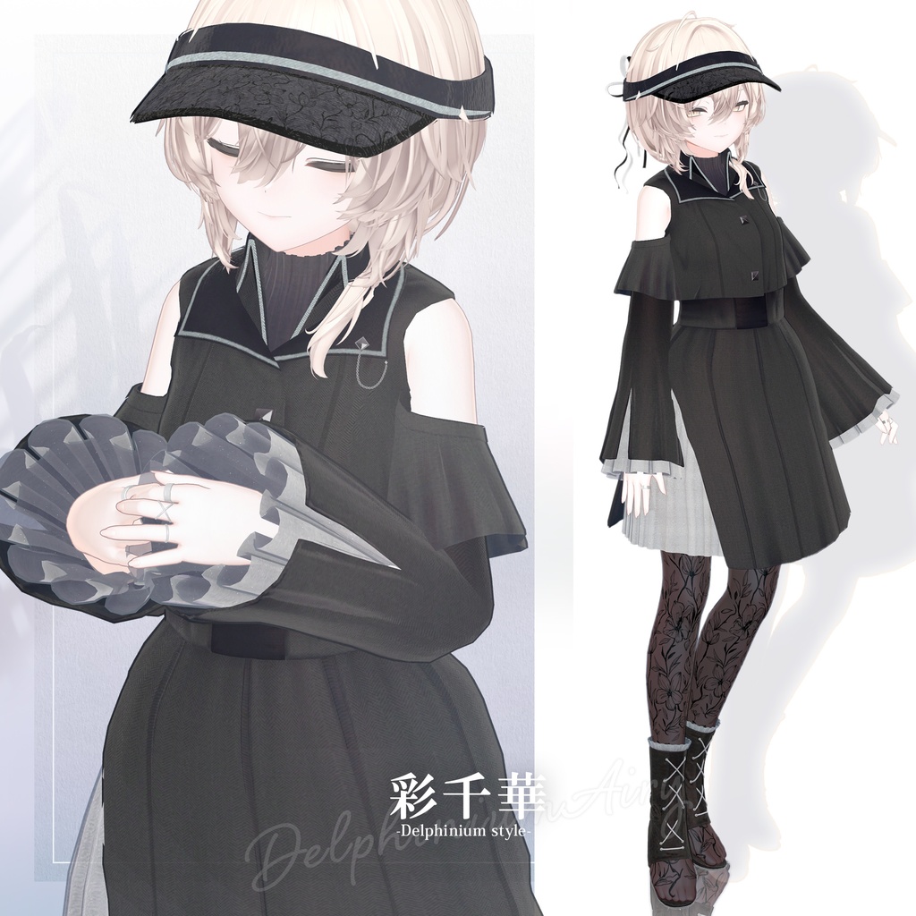 【3D衣装】彩千華 -Sachika Delphinium style- <VRC対応>