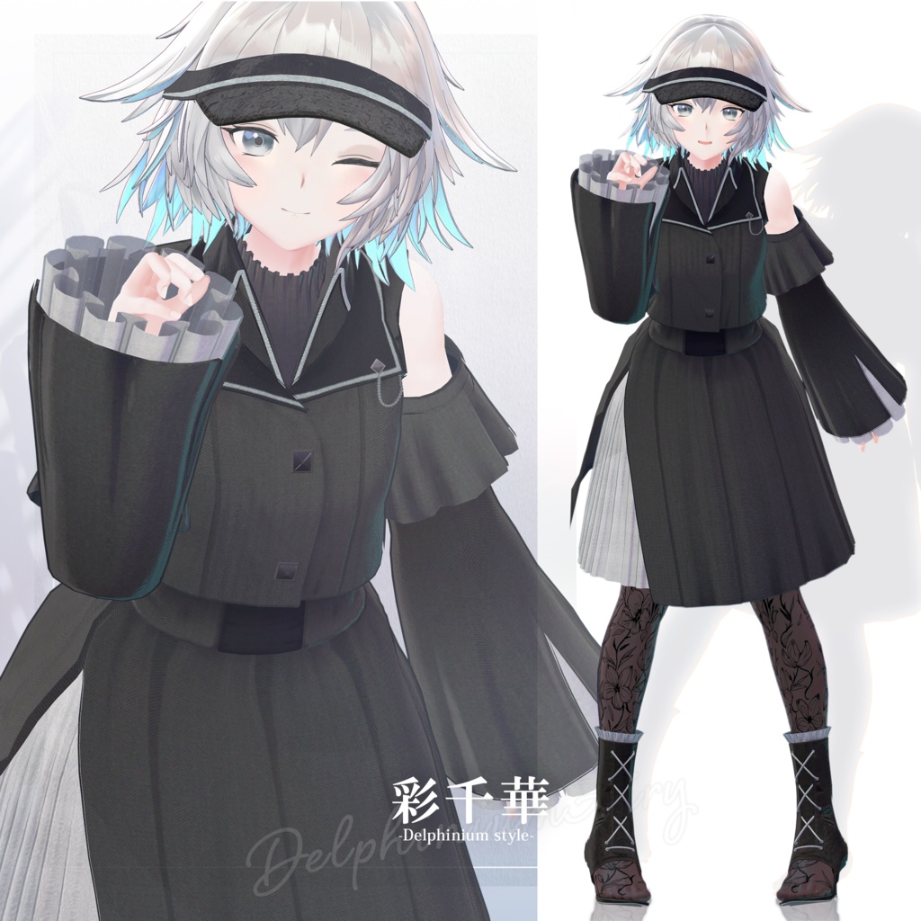 【3D衣装】彩千華 -Sachika Delphinium style- <VRC対応>