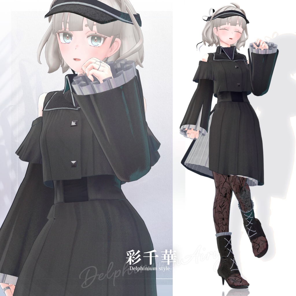 【3D衣装】彩千華 -Sachika Delphinium style- <VRC対応>