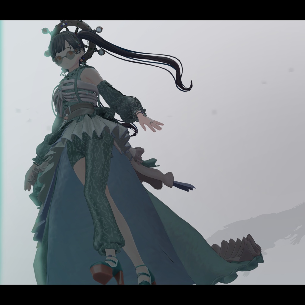 【3D衣装】瑚紅姫 -Cocohime Coral style- <VRC対応>