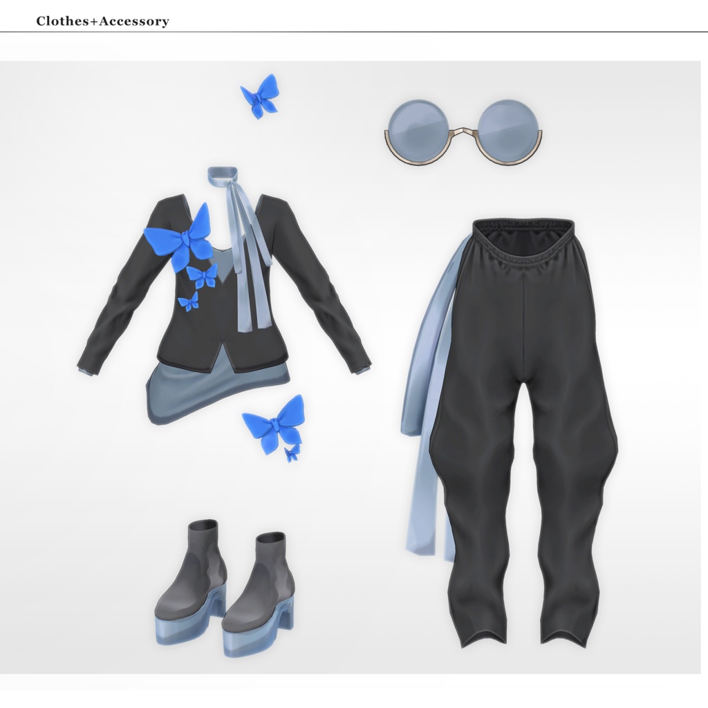 【3Dモデル】璃空(りく) -Riku- <VRC対応>