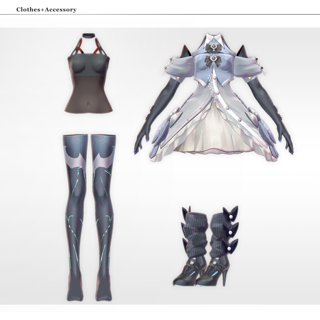 【3Dモデル】湊渚(みお) -Mio- <VRC対応>