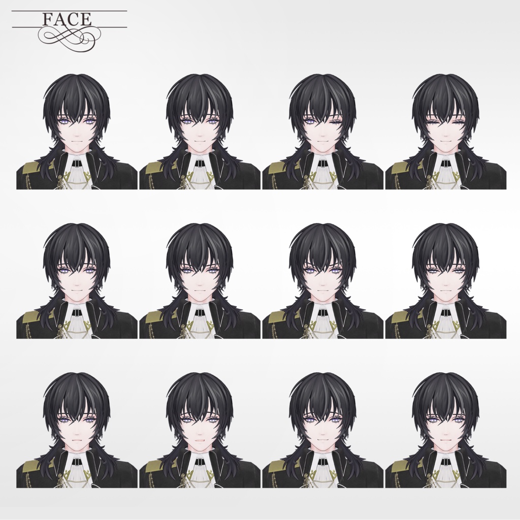 【3Dモデル】零韻(れいん) -Rein- <VRC対応>