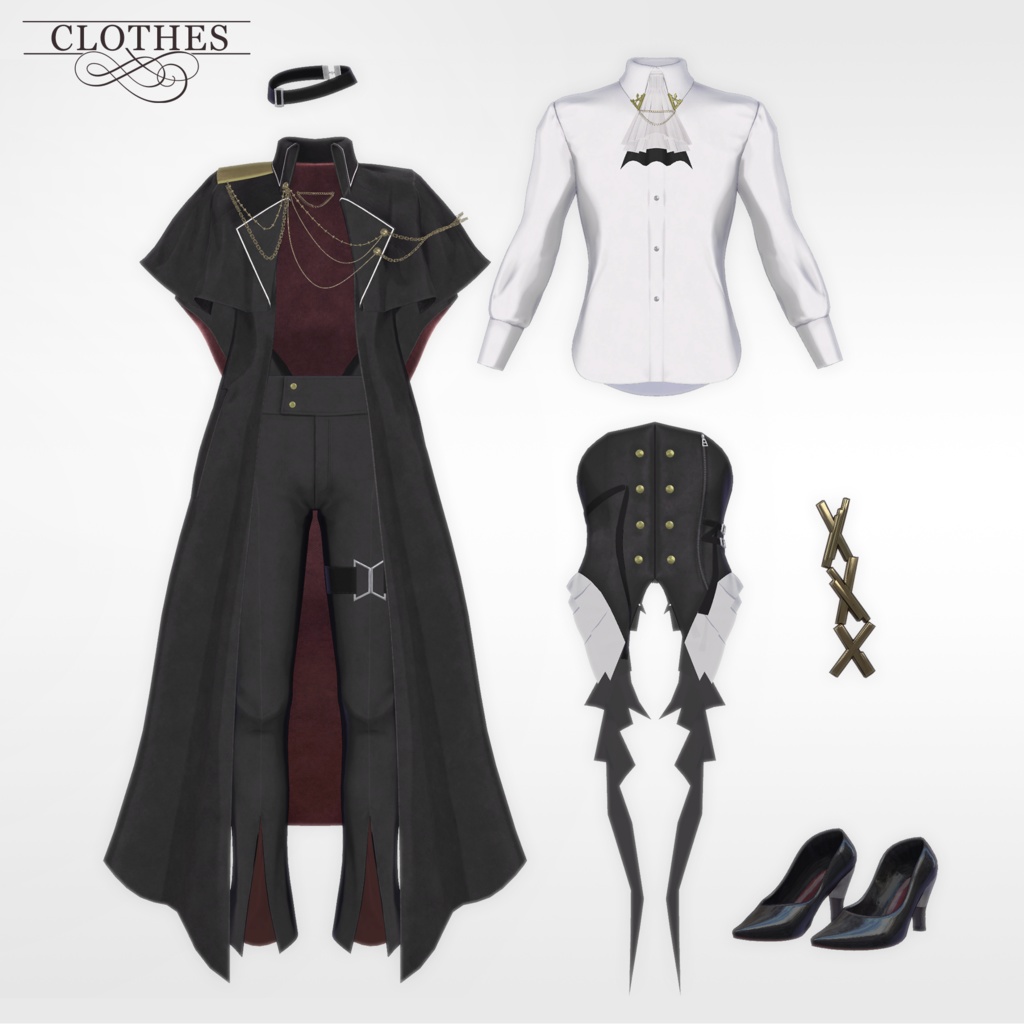 【3Dモデル】零韻(れいん) -Rein- <VRC対応>