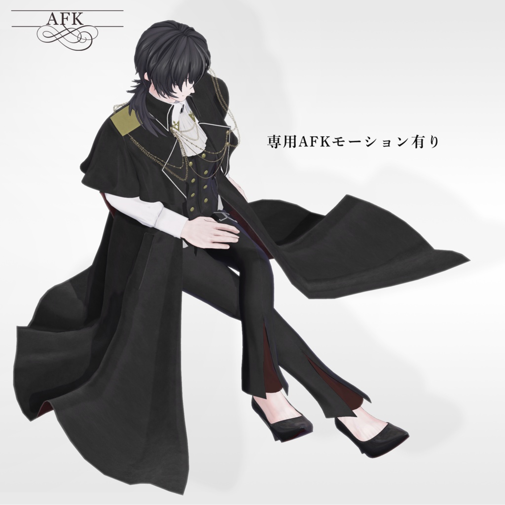 【3Dモデル】零韻(れいん) -Rein- <VRC対応>