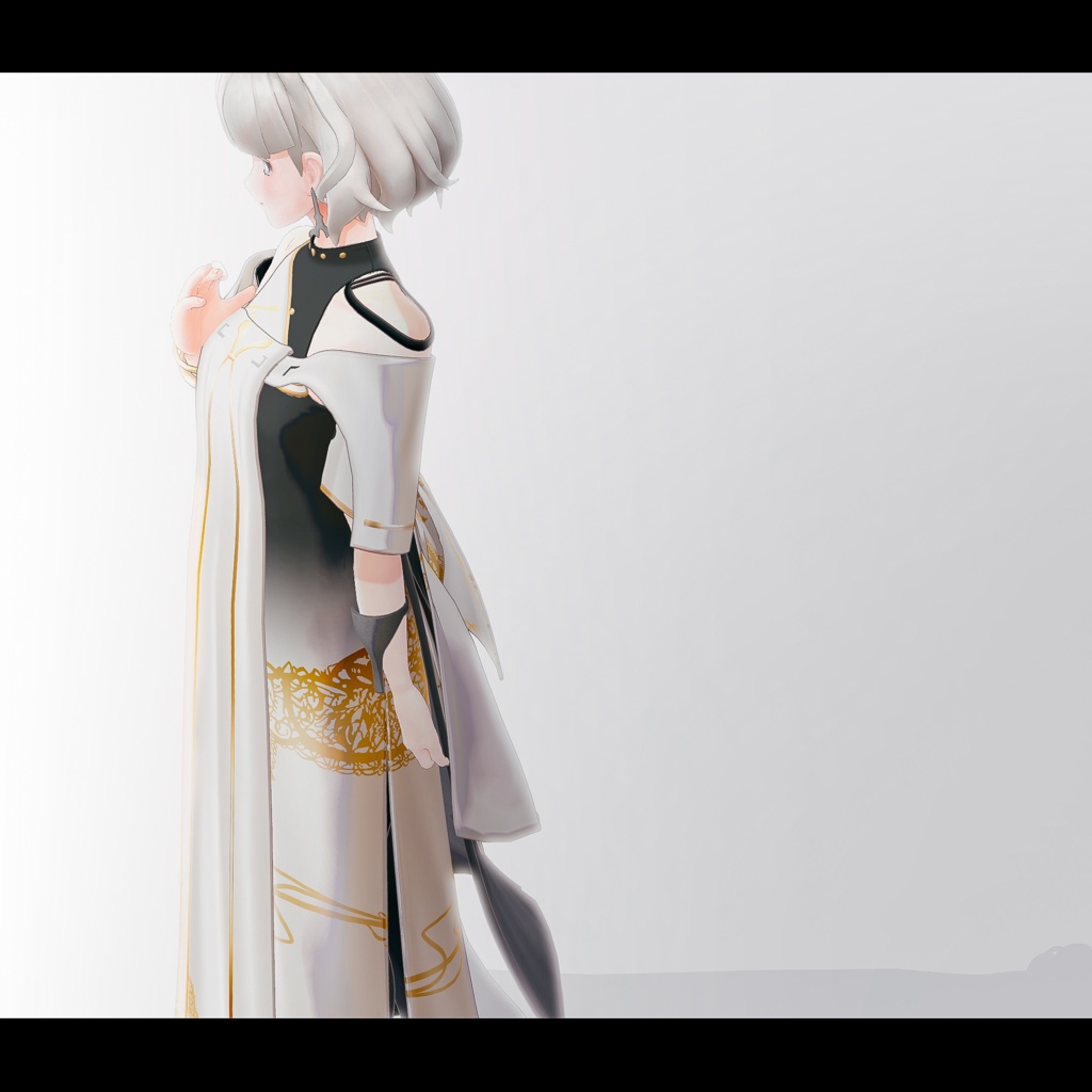 【3D衣装】妃白 -Hishiro Kintsugi style- <VRC対応>
