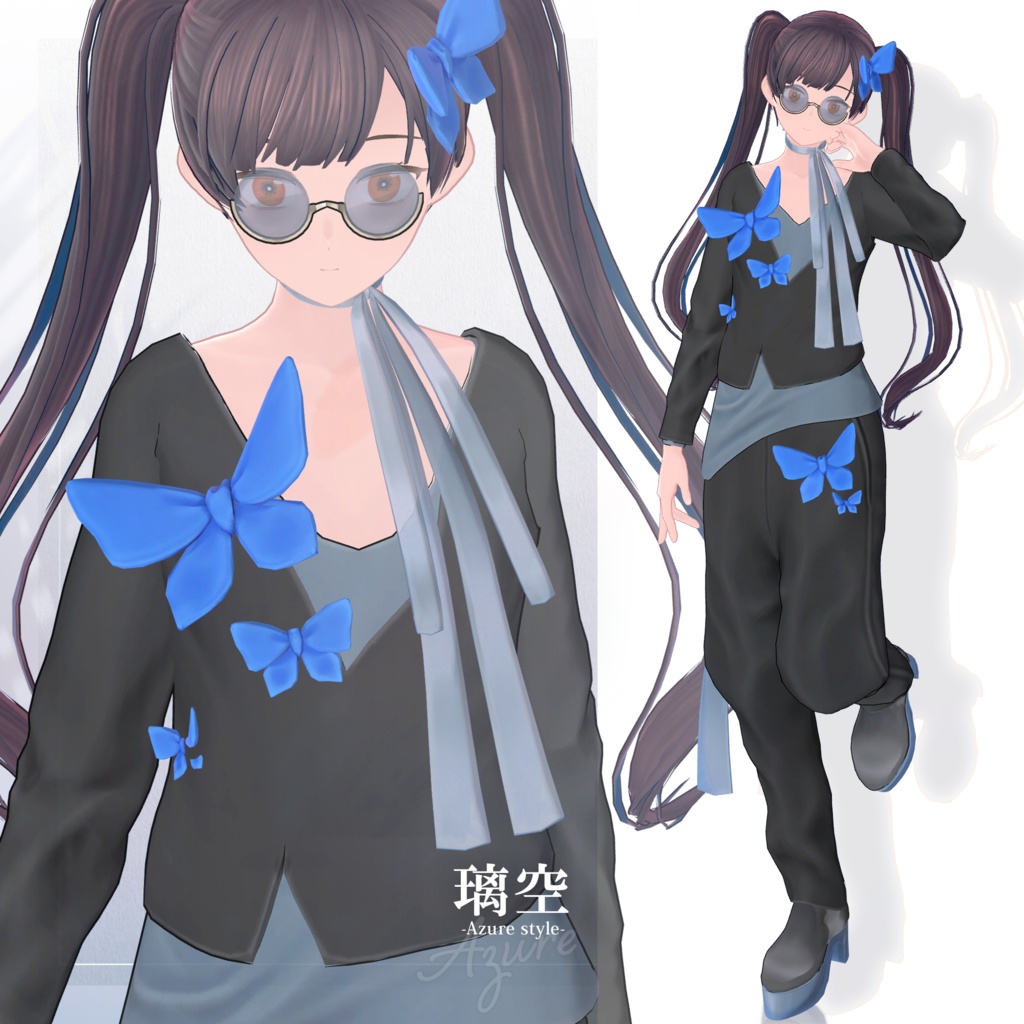 【3D衣装】璃空 -Riku Azure style- <VRC対応>