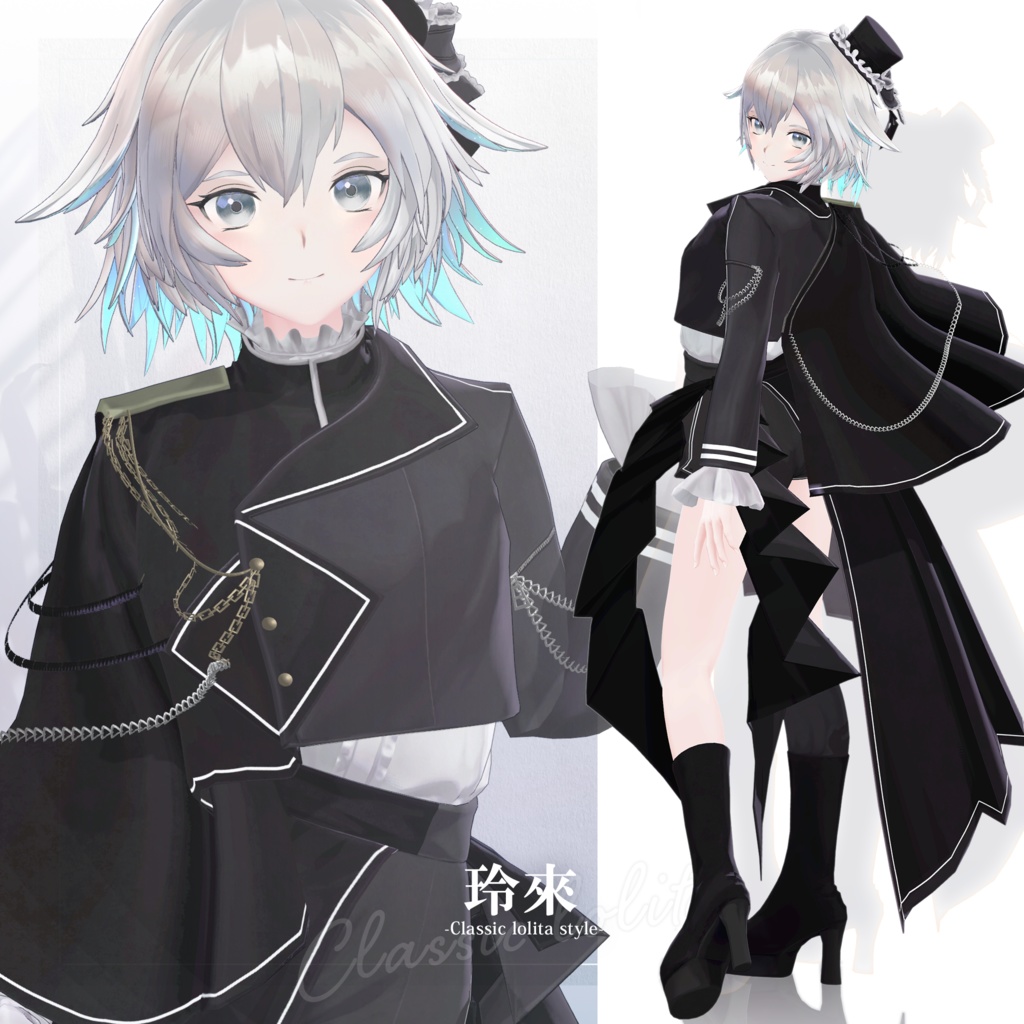 【3D衣装】玲來 -Reira Classic lolita style- <VRC対応>