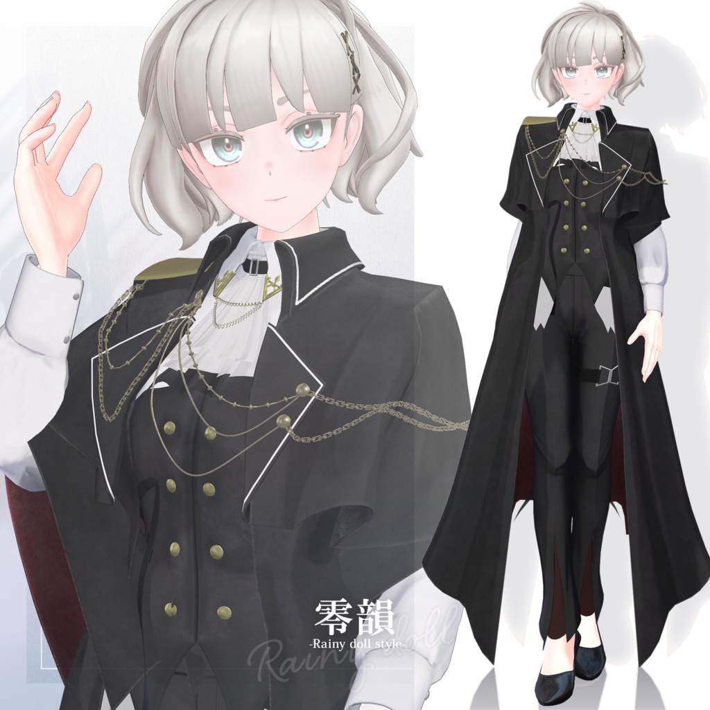 【3D衣装】零韻 -Rein Rainy doll style- <VRC対応>