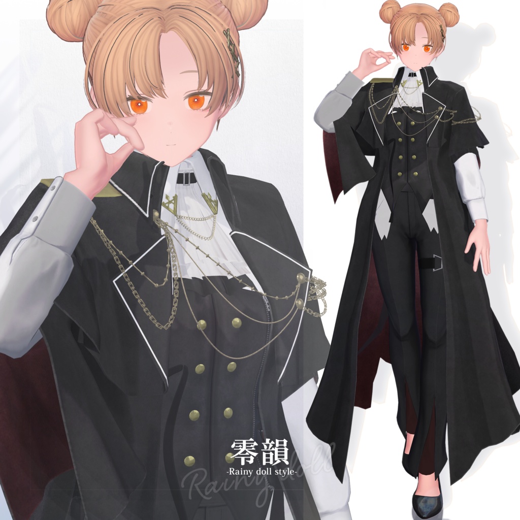 【3D衣装】零韻 -Rein Rainy doll style- <VRC対応>