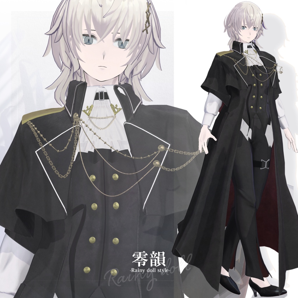 【3D衣装】零韻 -Rein Rainy doll style- <VRC対応>