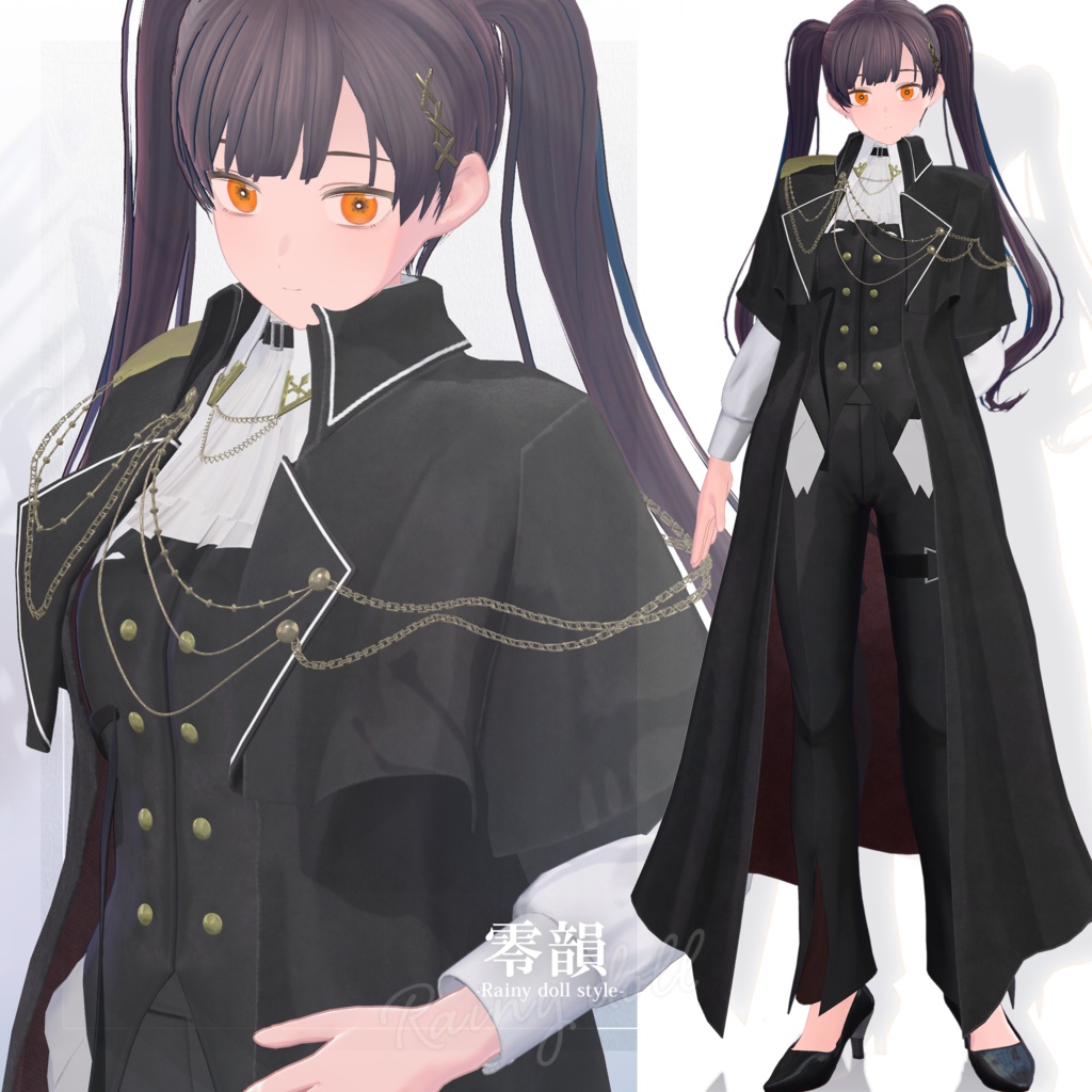 【3D衣装】零韻 -Rein Rainy doll style- <VRC対応>