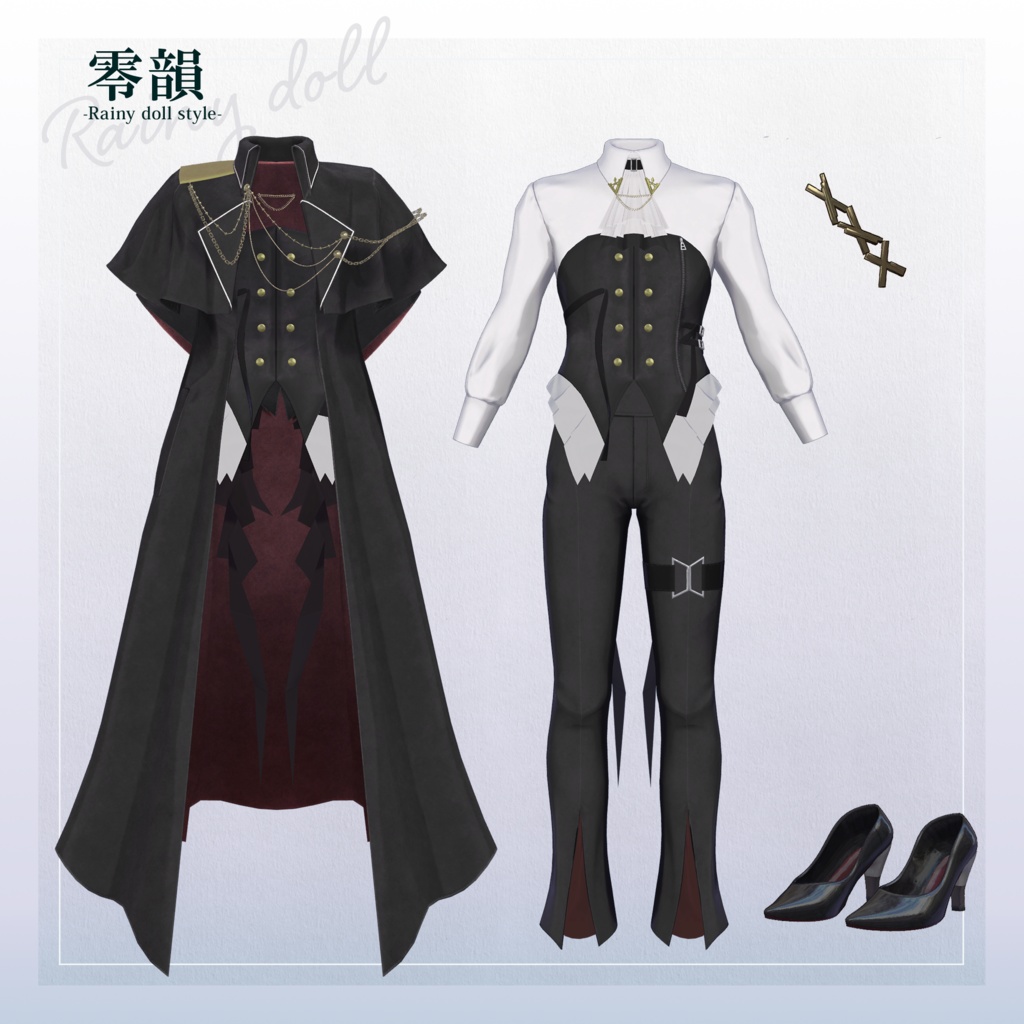 【3D衣装】零韻 -Rein Rainy doll style- <VRC対応>