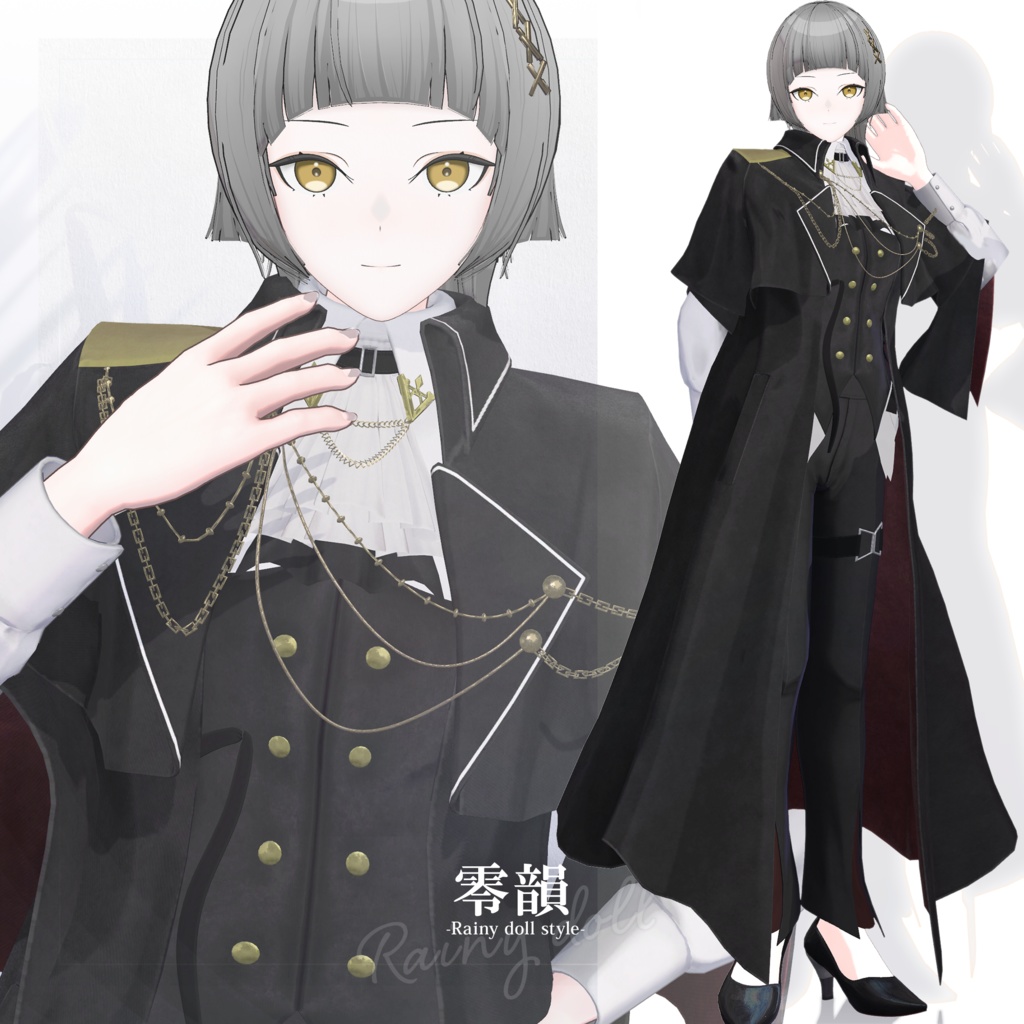 【3D衣装】零韻 -Rein Rainy doll style- <VRC対応>