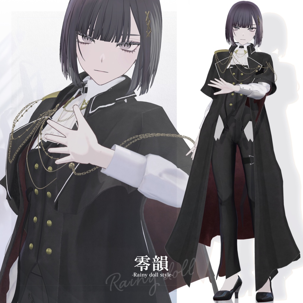 【3D衣装】零韻 -Rein Rainy doll style- <VRC対応>