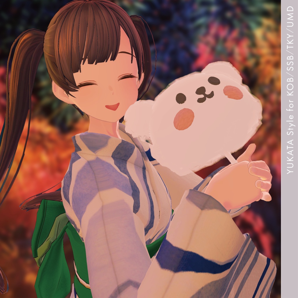 【3D衣装】YUKATA Style<VRC対応>for Type KOB / SSB / TKY / UMD