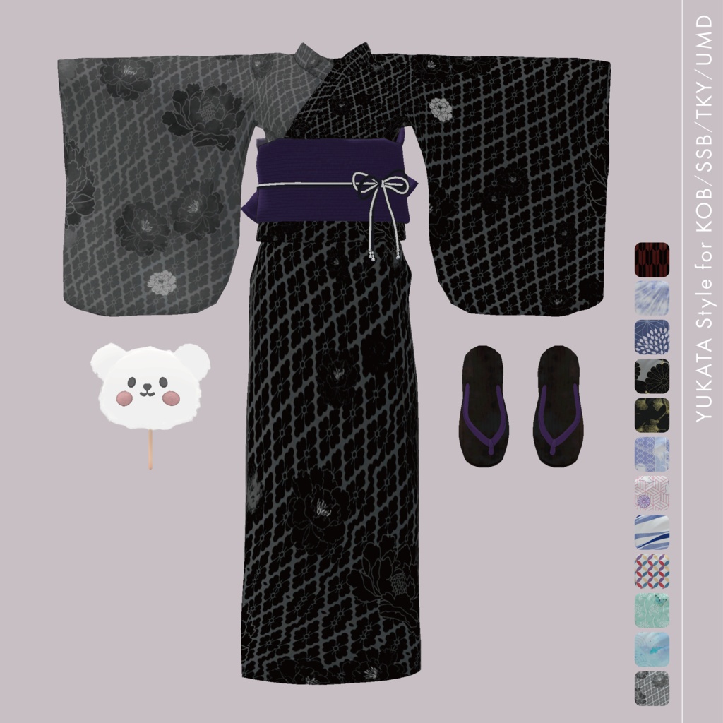 【3D衣装】YUKATA Style<VRC対応>for Type KOB / SSB / TKY / UMD