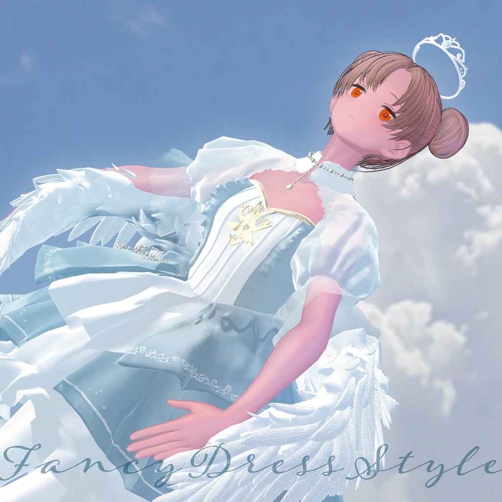 【3D衣装】Fancy Dress Style -frill dress-<VRC対応>