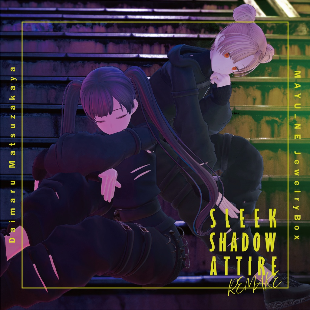 【3D 衣装】Sleek Shadow Attire REMAKE 《MAYU-NE JewelryBox コラボ》<VRC 対応>