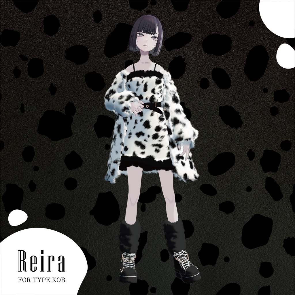 【3D 衣装】dalmatian_fur_set《Paranoia-Paradox コラボ》<VRC対応>