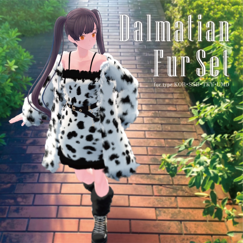【3D 衣装】dalmatian_fur_set《Paranoia-Paradox コラボ》<VRC対応>