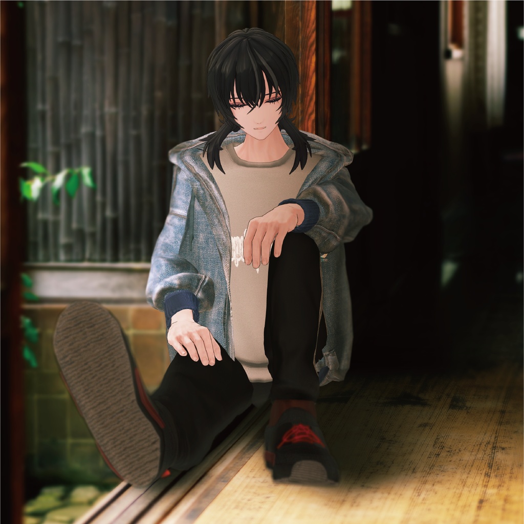 【3D衣装】OVER DENIM《はるんちコラボ》<VRC対応>