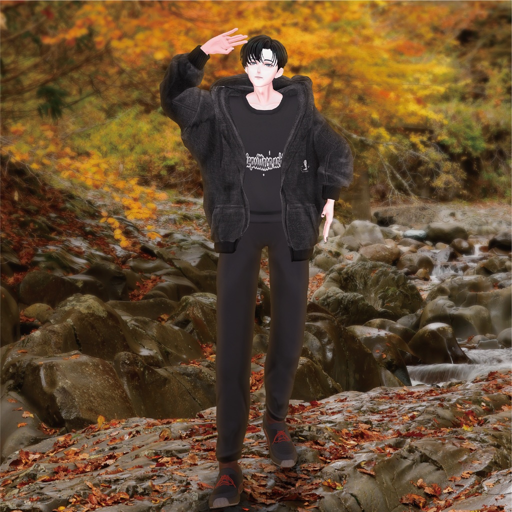 【3D衣装】OVER DENIM《はるんちコラボ》<VRC対応>